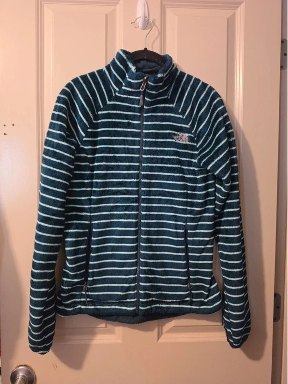 The North Face Women's Osito Silken Fleece Striped Full-Zip Jacket